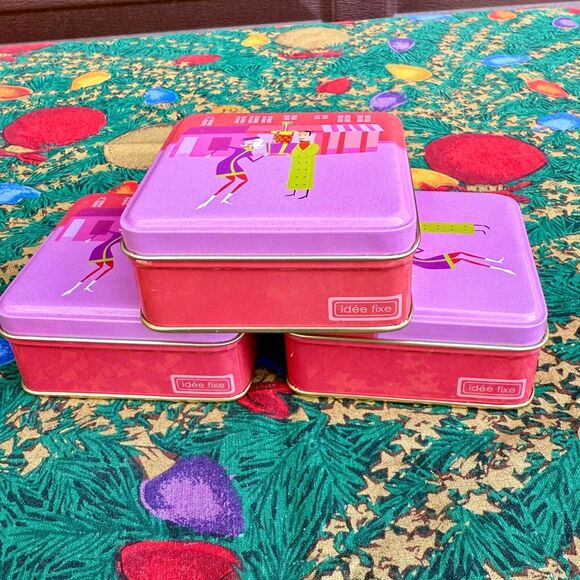 1 Vintage 2004 Shag Christmas Tin Swanky Shopping Couple Holiday Fun Idee Fixe - Picture 2 of 4